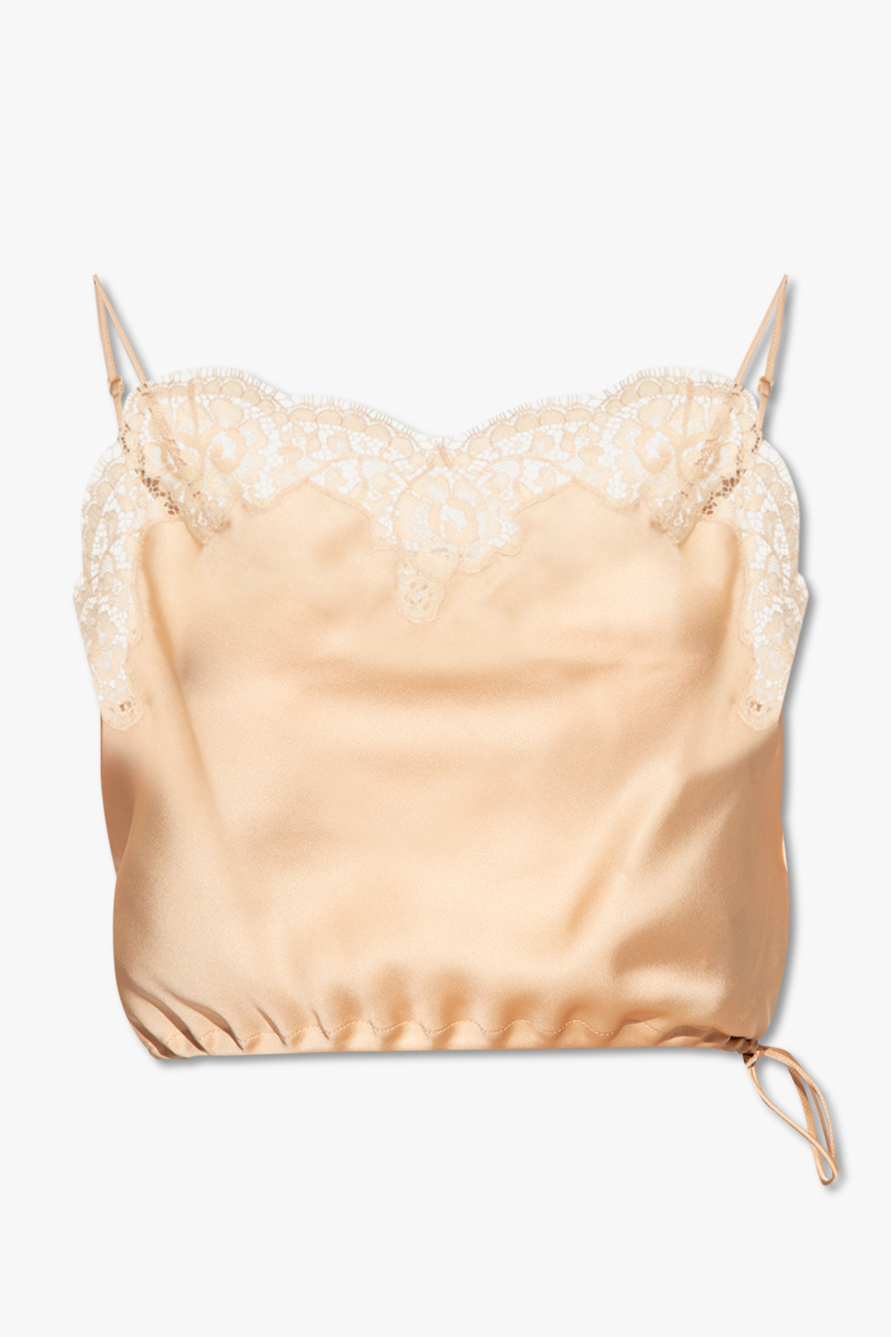 IetpShops Switzerland Beige Silk lingerie top Saint Laurent